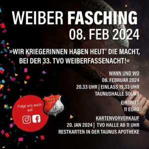 Mehr über den Artikel erfahren 33. Weiberfasching in Oberndorf