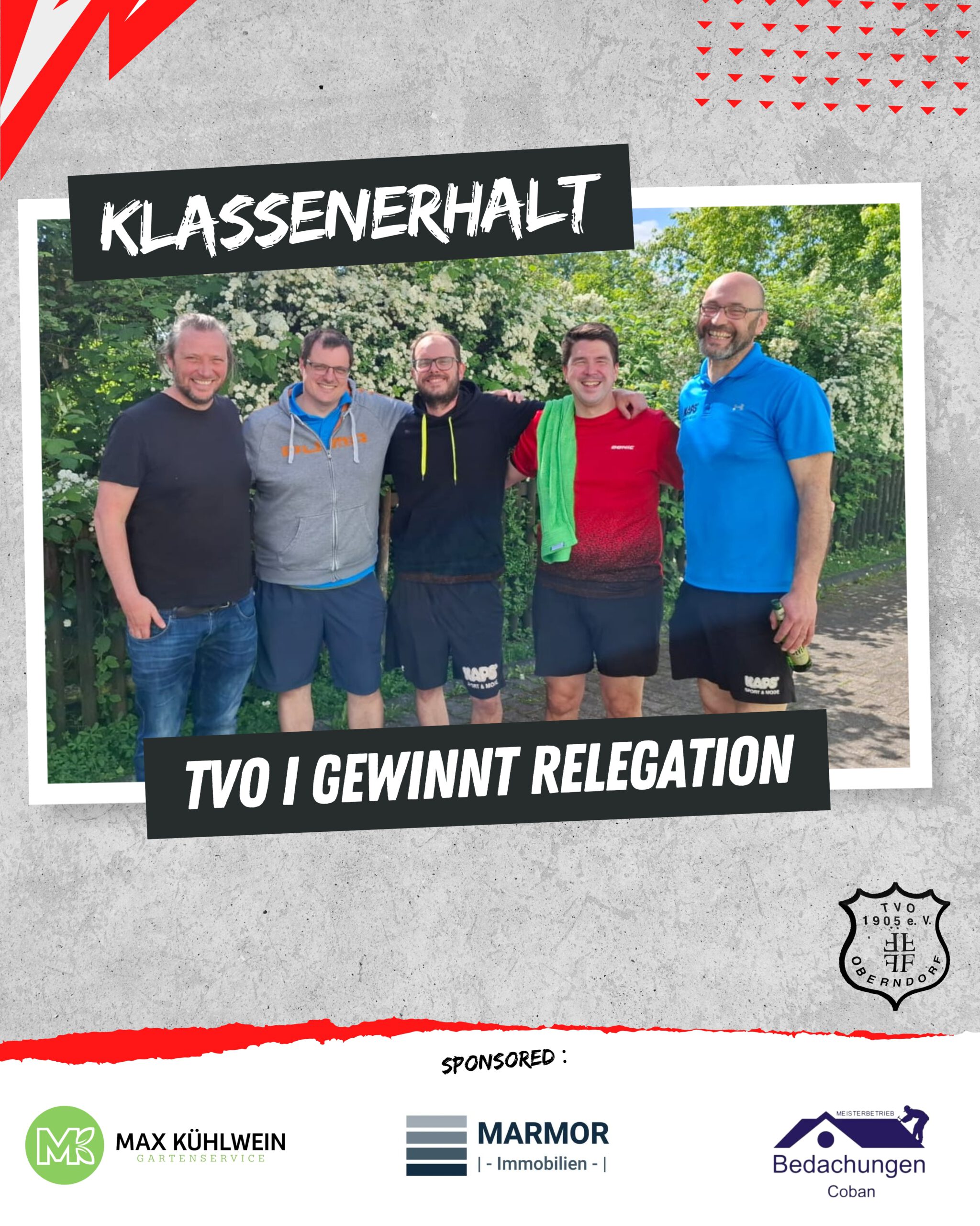 Du betrachtest gerade TVO I sichert sich den Klassenerhalt in der Bezirksoberliga