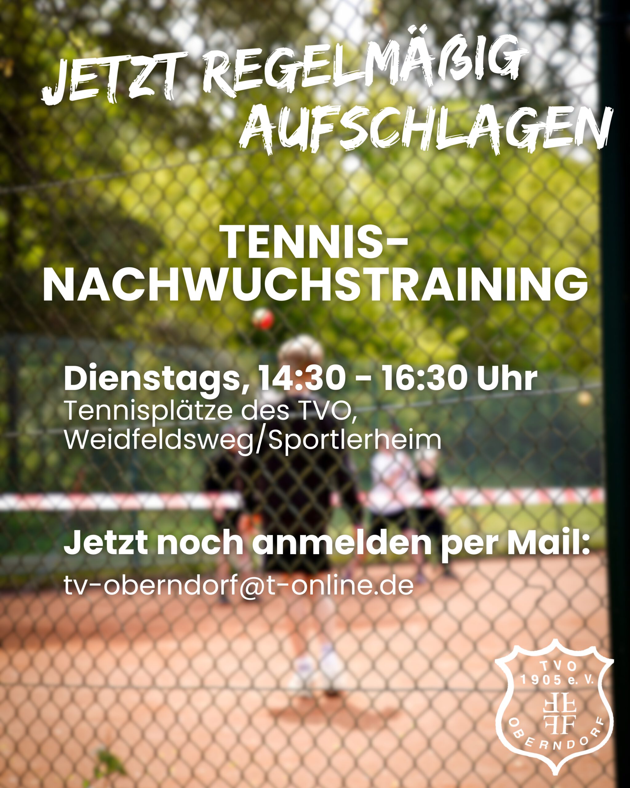 Du betrachtest gerade Jetzt anmelden zum Tennis-Nachwuchstraining